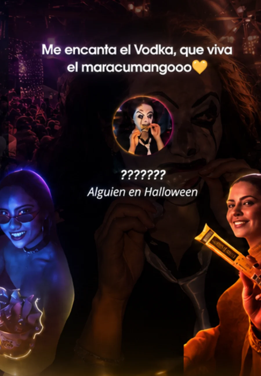 Alguien en Halloween: Me encanta el vodka, que viva el maracumango